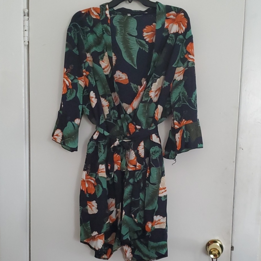 Floral Print Romper